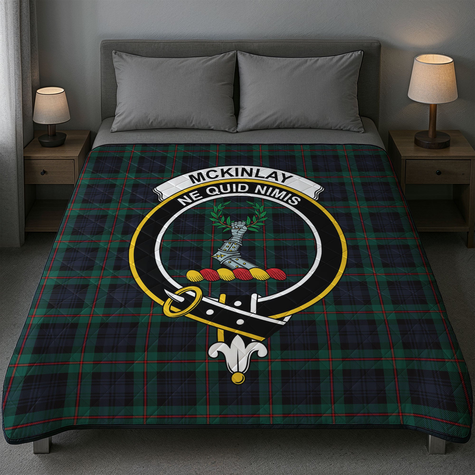 McKinlay Modern Tartan Crest Quilt