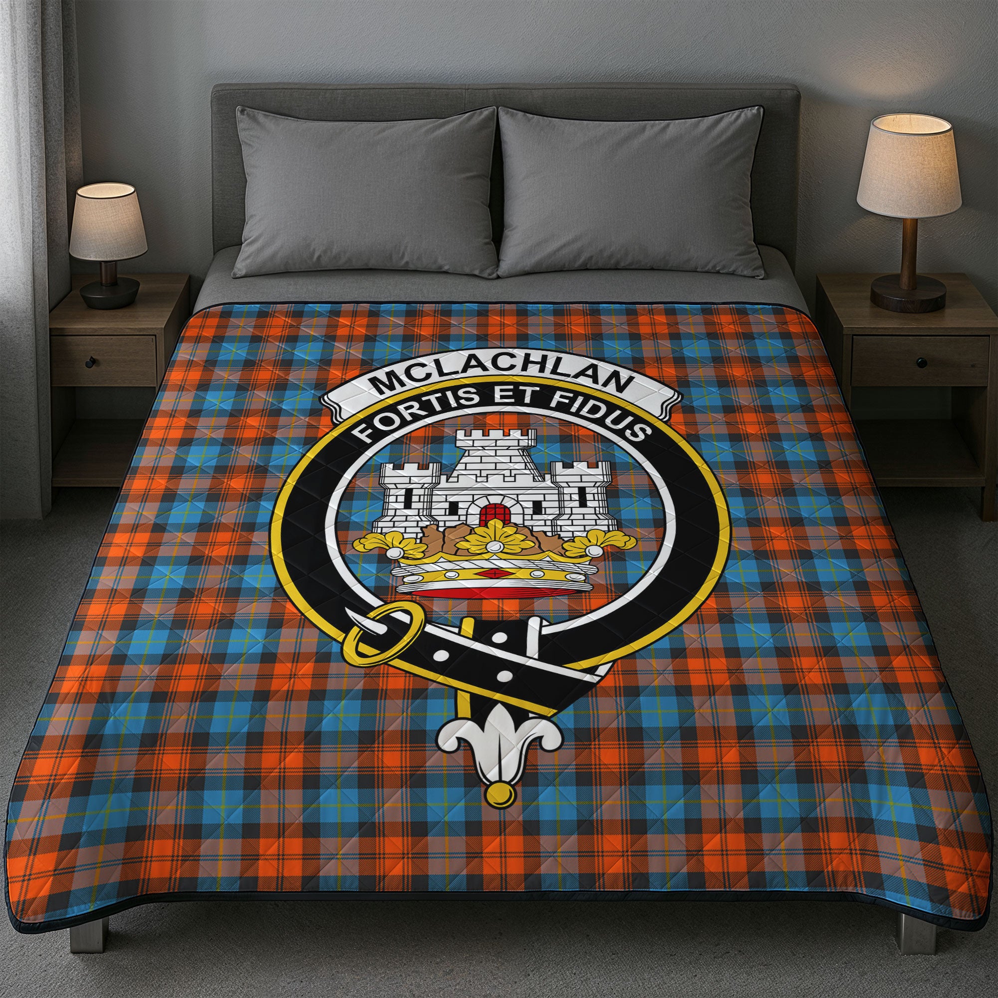 McLachlan Ancient Tartan Crest Quilt
