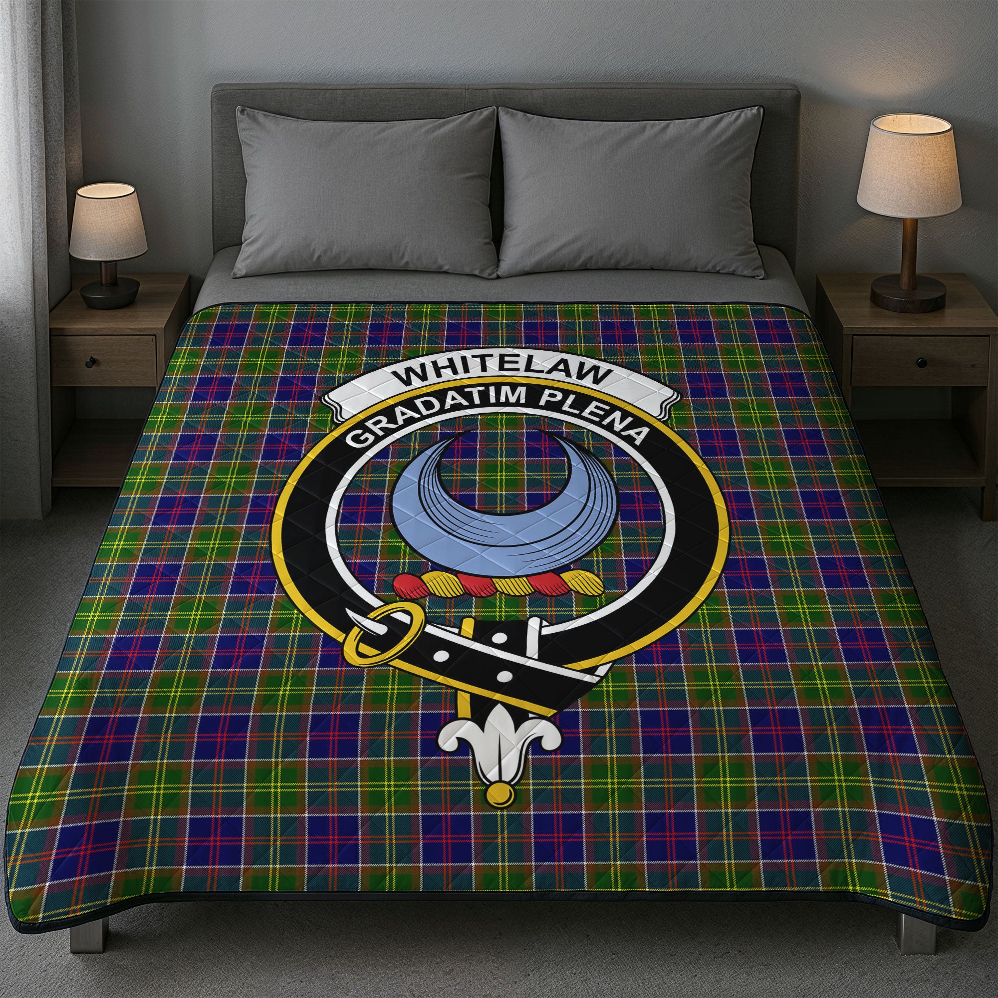 Whitelaw Tartan Crest Quilt