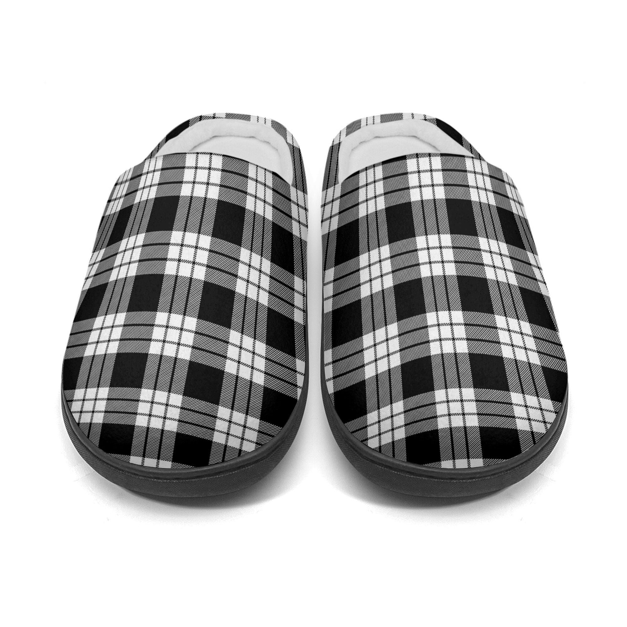 McFarlane Black - White Tartan Slippers