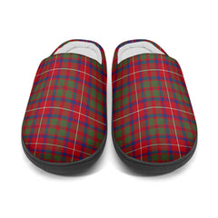 Shaw Red Modern Tartan Slippers