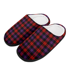 Broun Modern Tartan Slippers