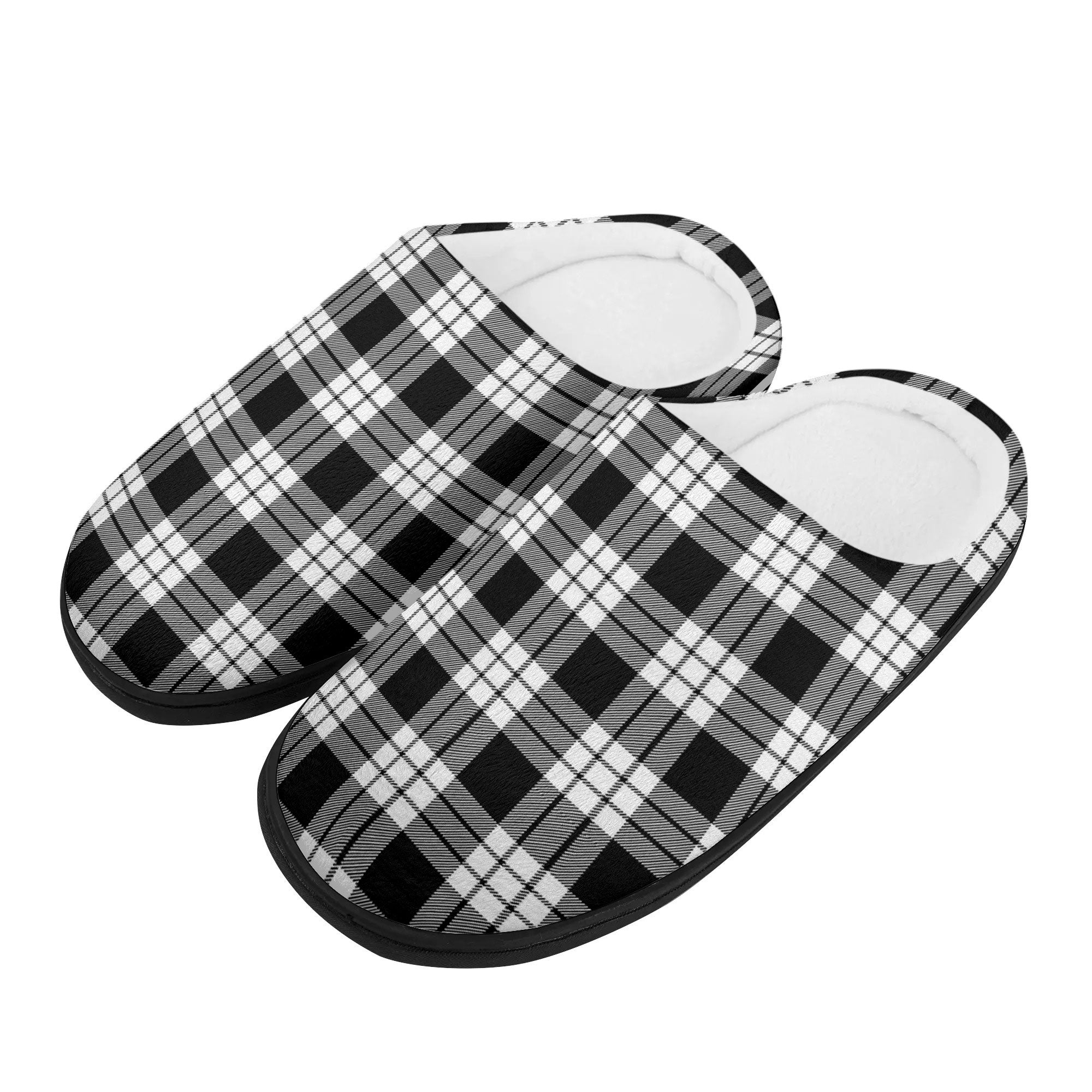 McFarlane Black - White Tartan Slippers