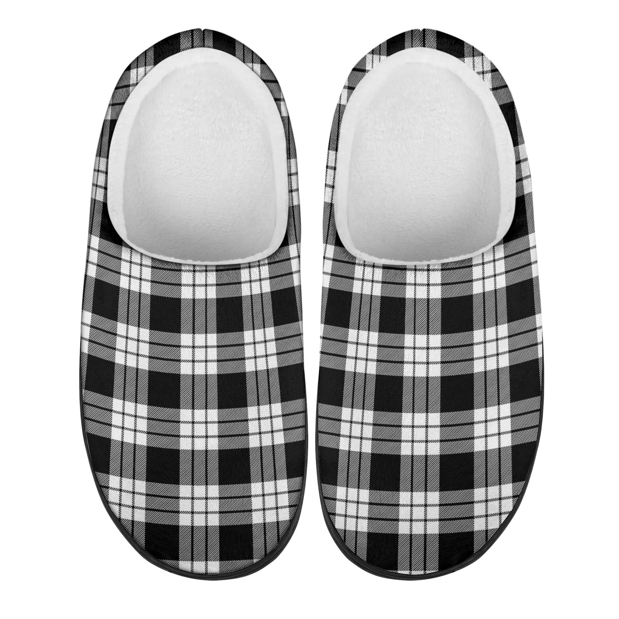 McFarlane Black - White Tartan Slippers