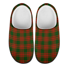 Menzies Green Modern Tartan Slippers