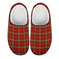 Morrison Red Modern Tartan Slippers