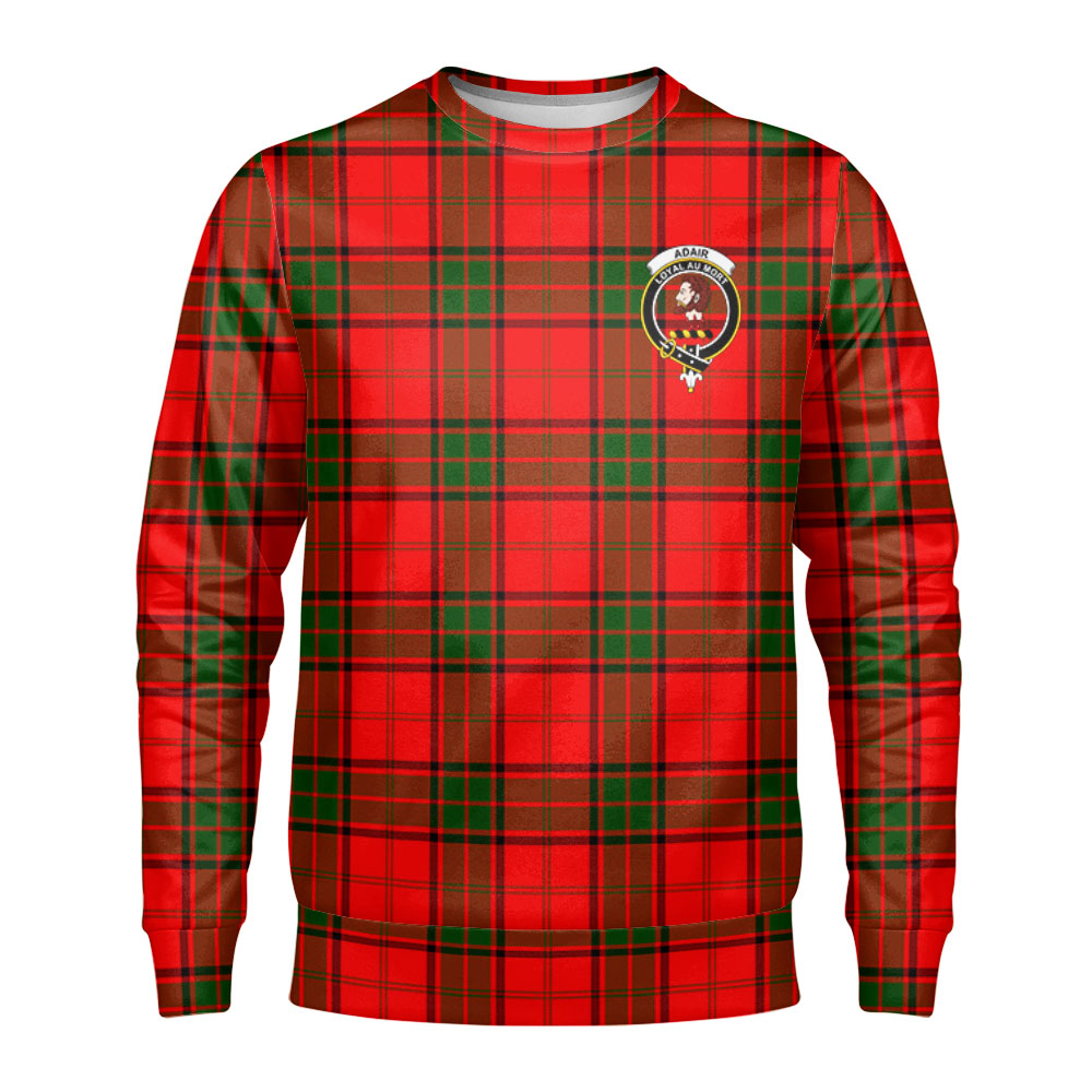 Adair Modern Tartan Crest Sweatshirt