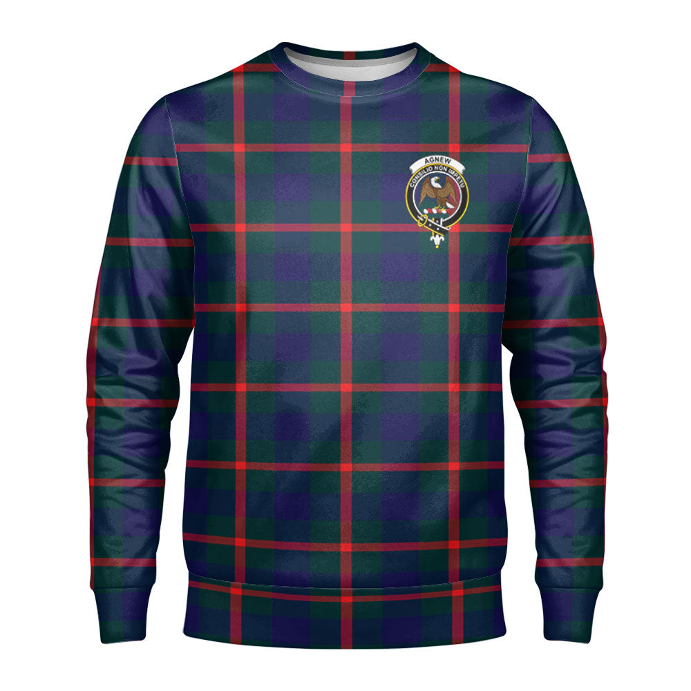 Agnew Modern Tartan Crest Sweatshirt