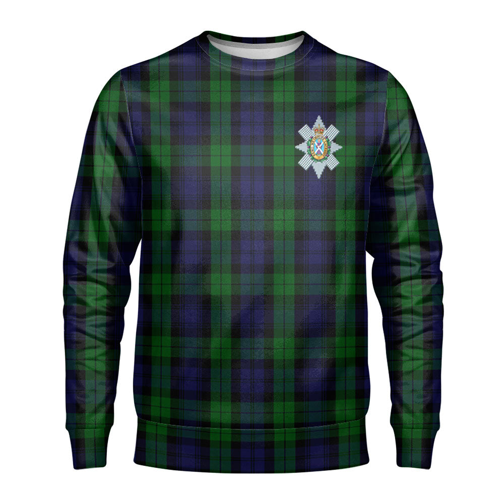 Black Watch Tartan Crest Sweatshirt