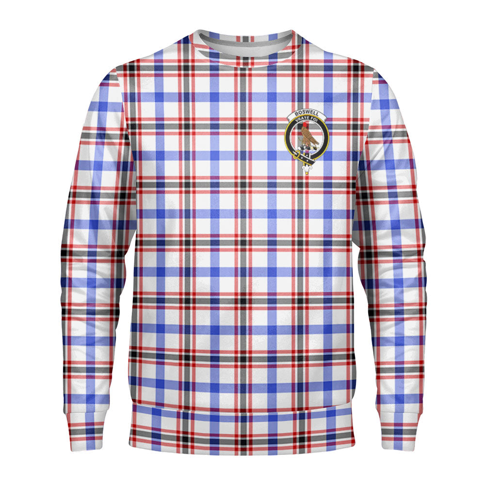 Boswell Modern Tartan Crest Sweatshirt