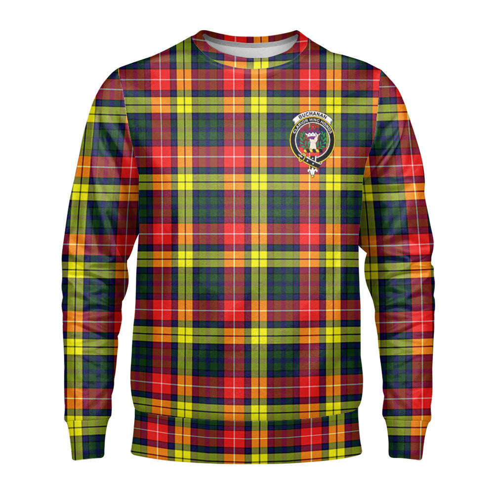 Buchanan Modern Tartan Crest Sweatshirt