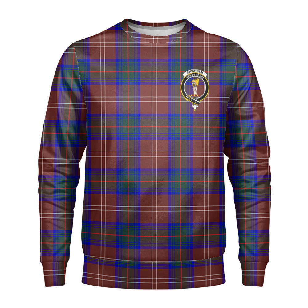 Chisholm Hunting Modern Tartan Crest Sweatshirt