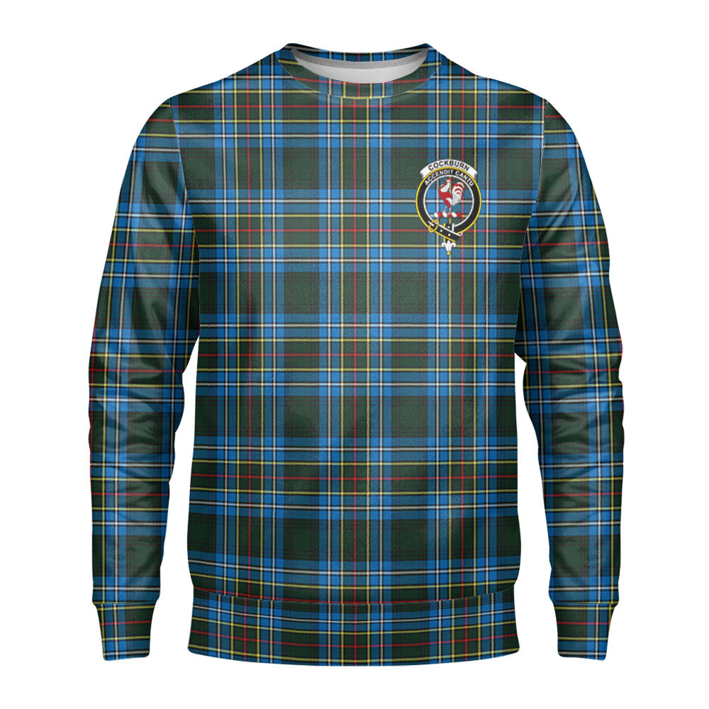 Cockburn Modern Tartan Crest Sweatshirt