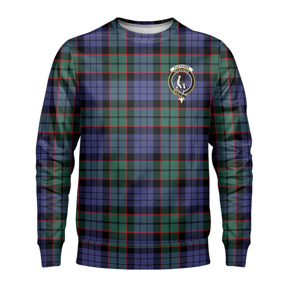 Fletcher Modern Tartan Crest Sweatshirt