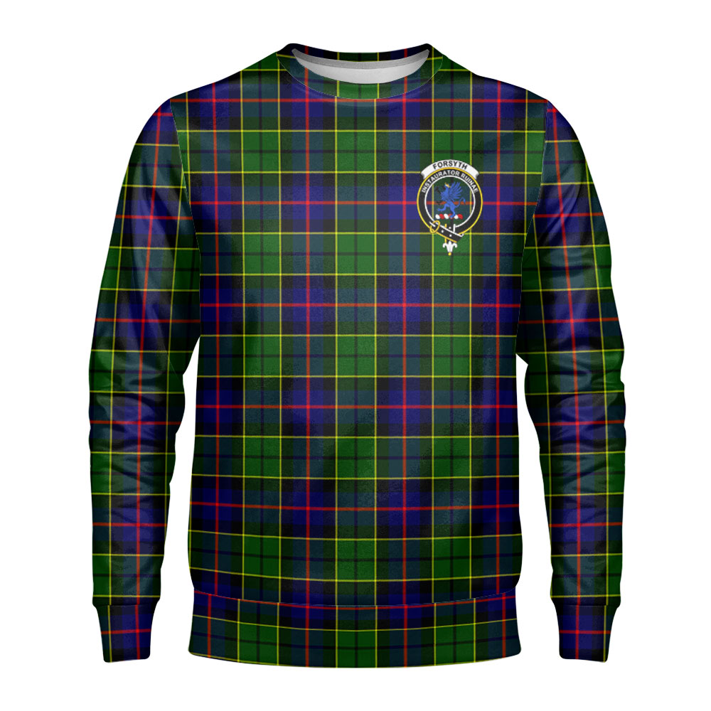 Forsyth Modern Tartan Crest Sweatshirt