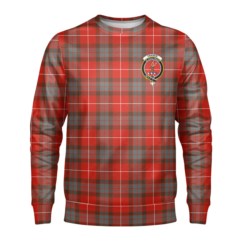 Fraser (of Lovat) Weathered Tartan Crest Sweatshirt