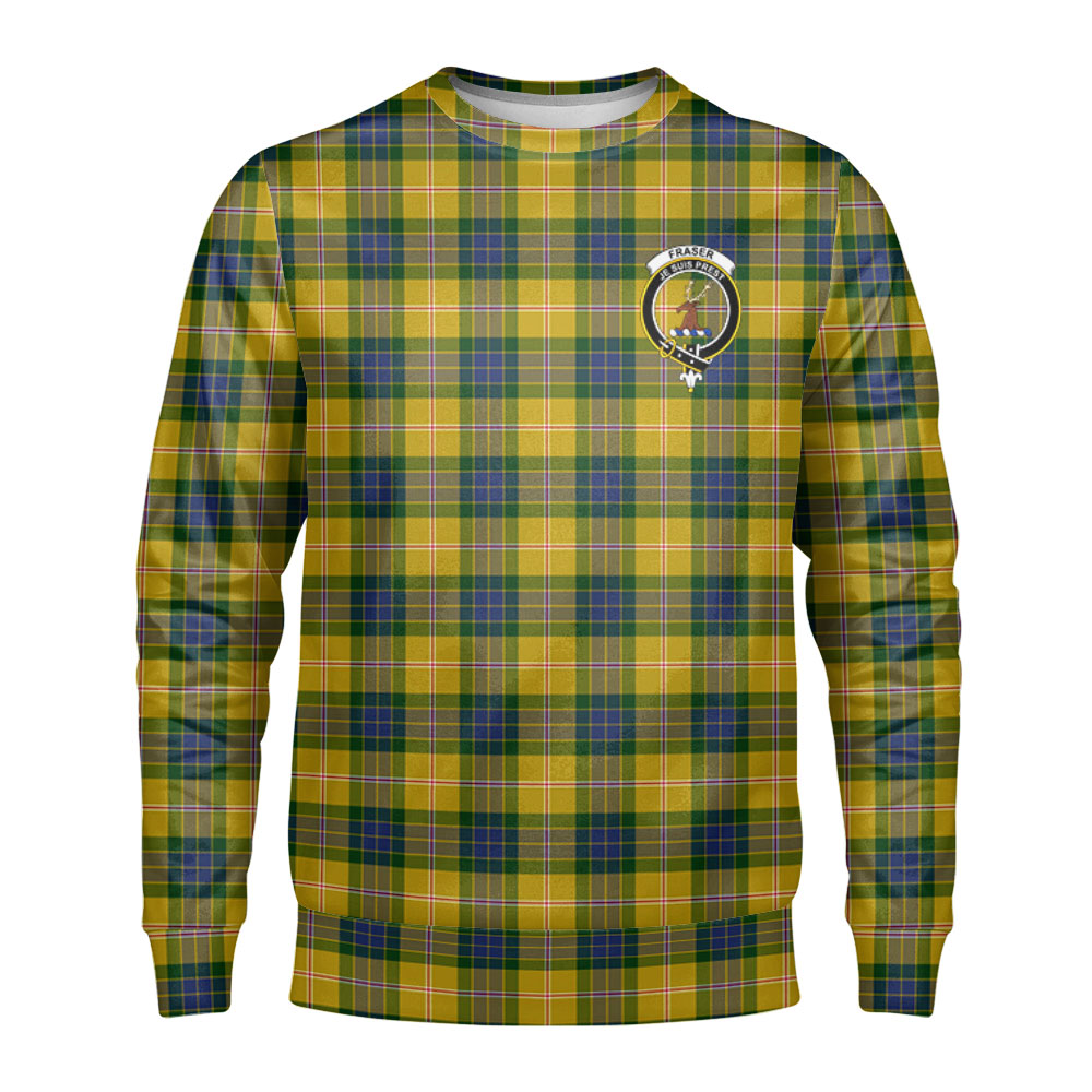 Fraser (of Lovat) Yellow Tartan Crest Sweatshirt