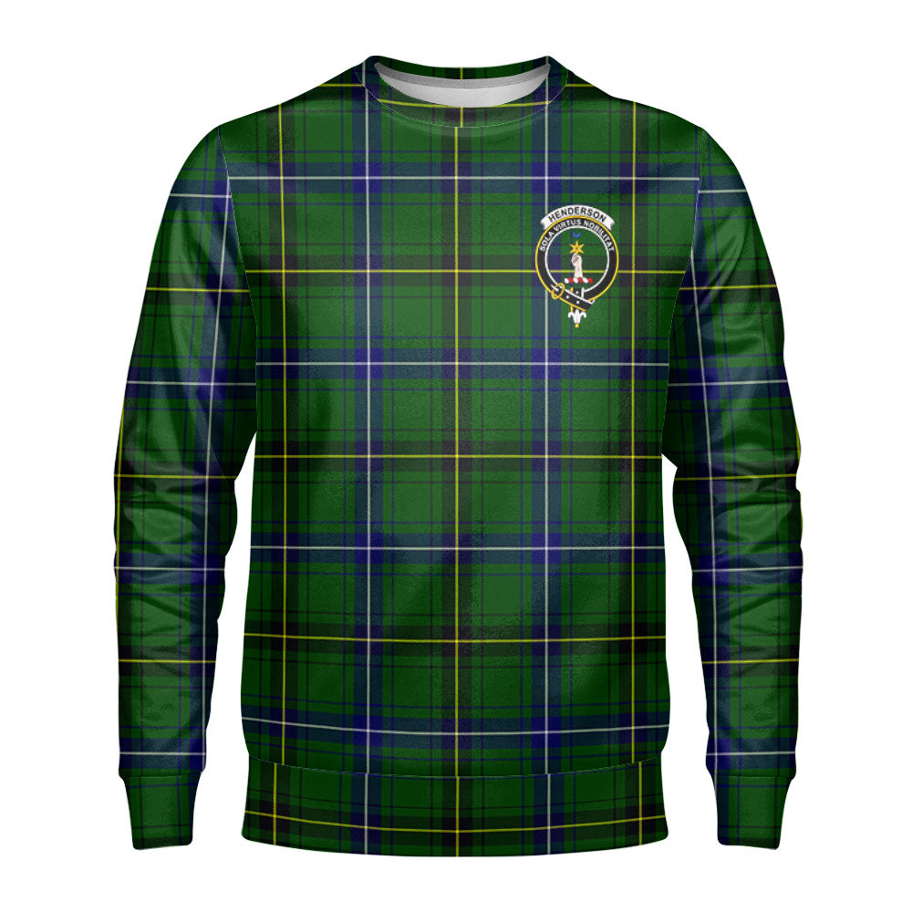 Henderson Modern Tartan Crest Sweatshirt