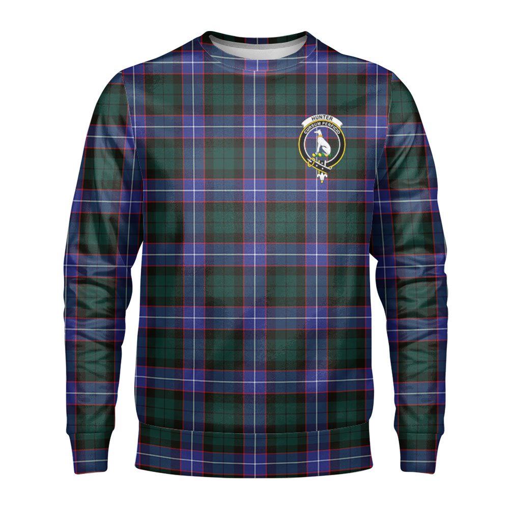 Hunter Modern Tartan Crest Sweatshirt