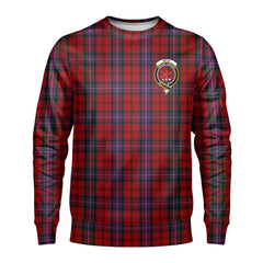 Kelly of Sleat Red Tartan Crest Sweatshirt