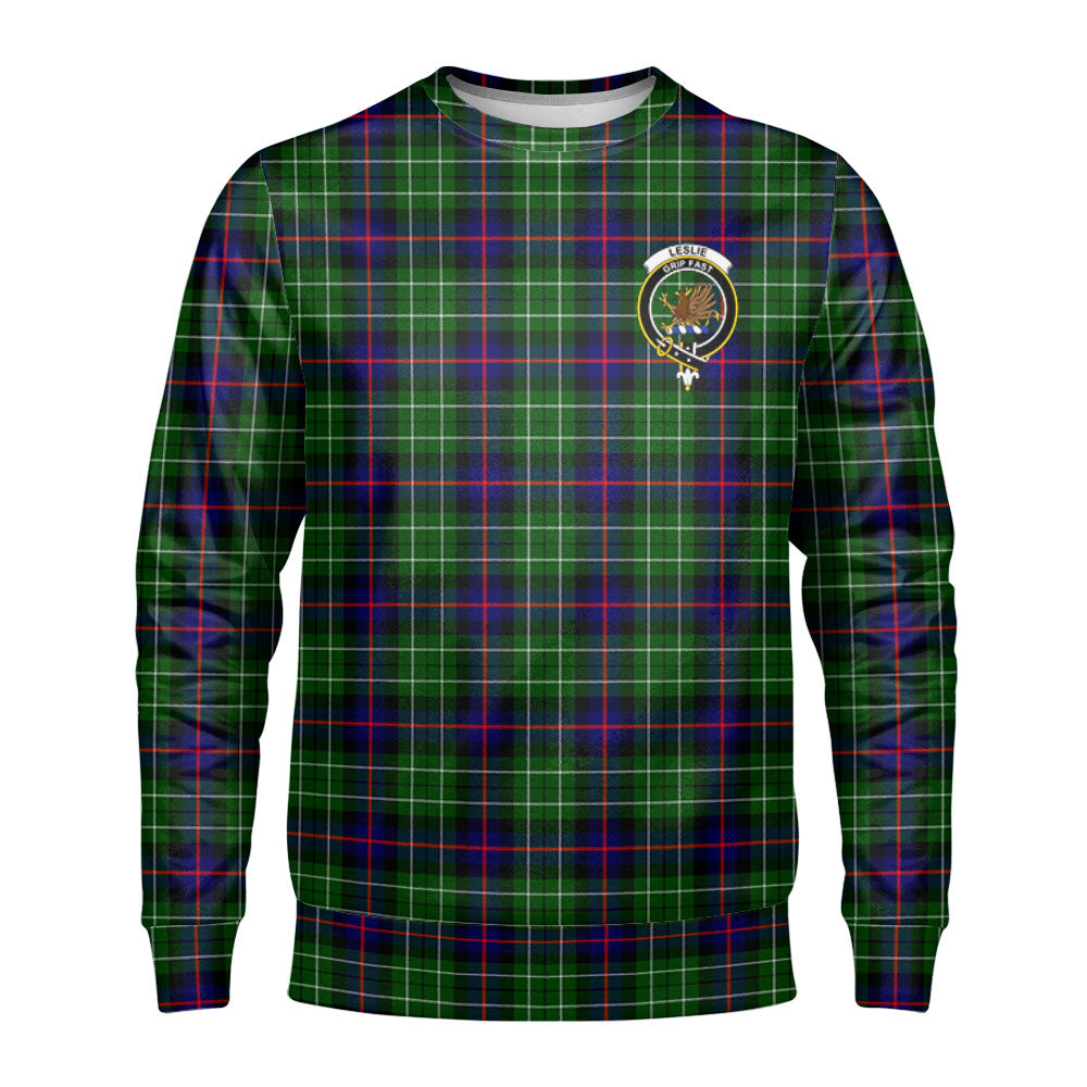 Leslie Hunting Tartan Crest Sweatshirt