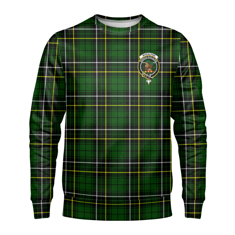 MacAlpine Modern Tartan Crest Sweatshirt