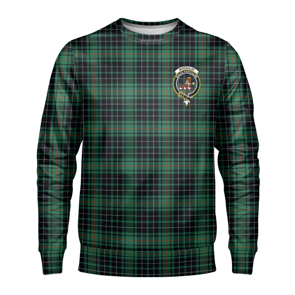 MacAulay Hunting Ancient Tartan Crest Sweatshirt