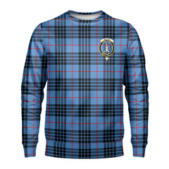 MacKay Blue Tartan Crest Sweatshirt