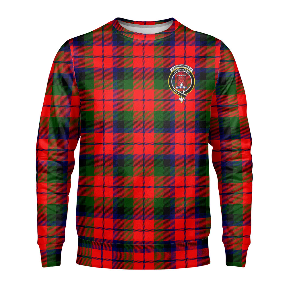 MacNaughton Modern Tartan Crest Sweatshirt