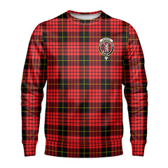 McQueen Modern Tartan Crest Sweatshirt