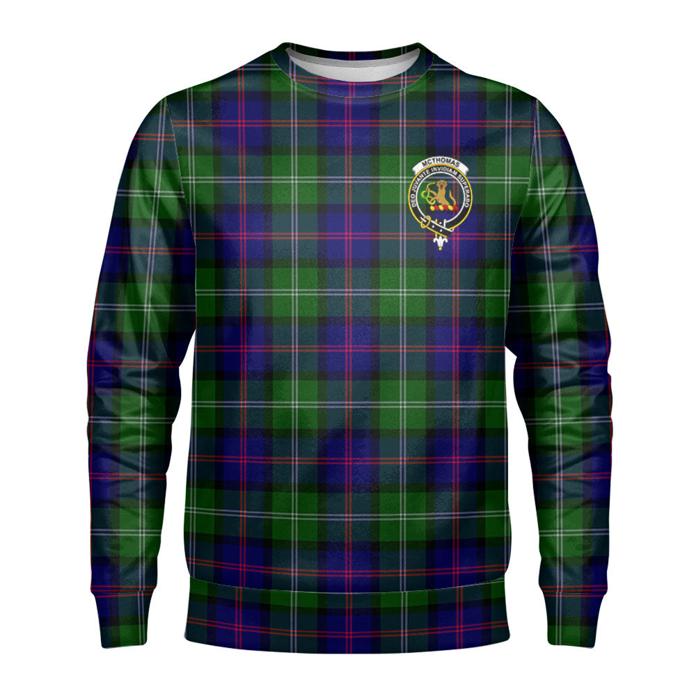 McThomas Modern Tartan Crest Sweatshirt