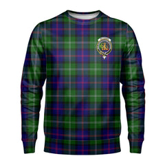 McThomas Modern Tartan Crest Sweatshirt