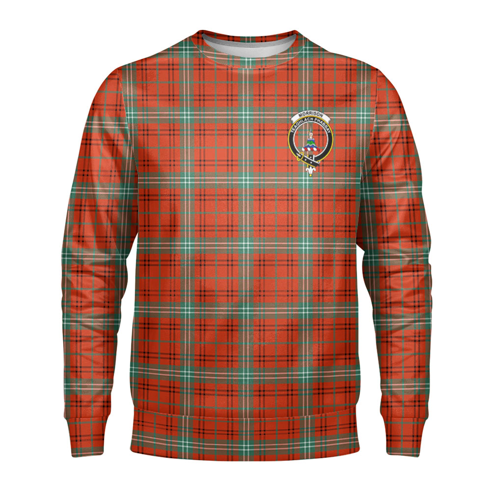 Morrison Red Ancient Tartan Crest Sweatshirt