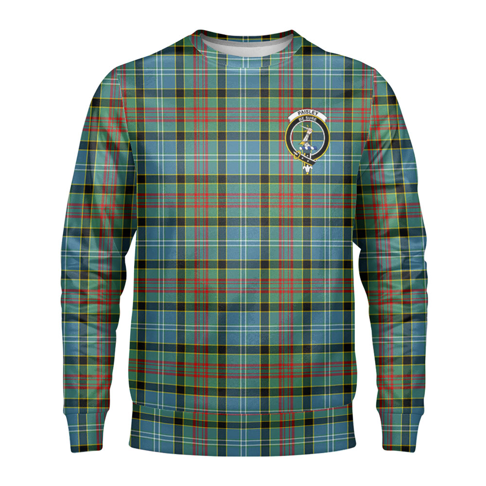 Paisley District Tartan Crest Sweatshirt