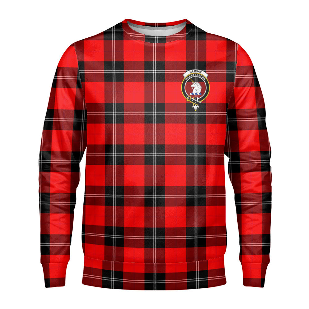 Ramsay Modern Tartan Crest Sweatshirt