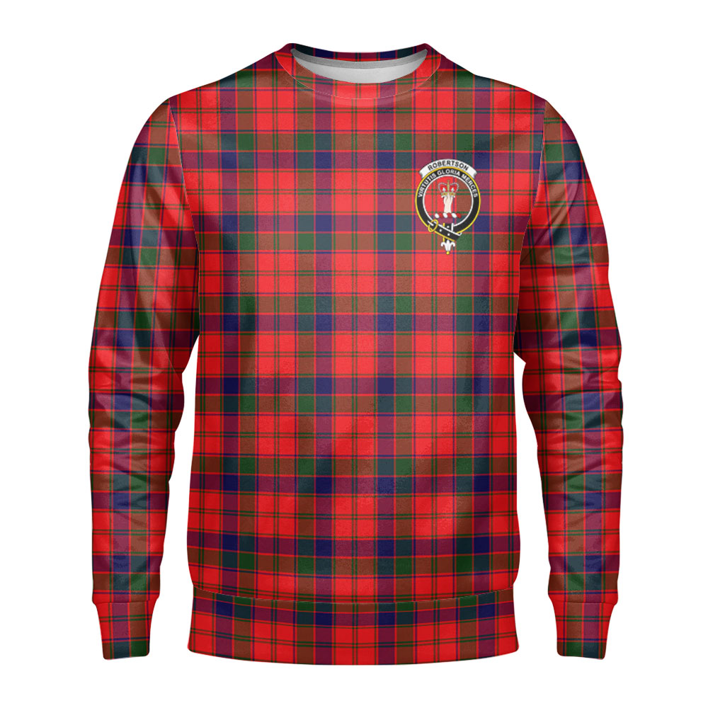 Robertson Modern Tartan Crest Sweatshirt