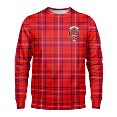 Rose Modern Tartan Crest Sweatshirt