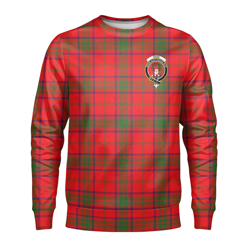 Ross Modern Tartan Crest Sweatshirt