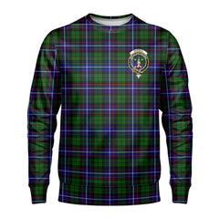 Russell Modern Tartan Crest Sweatshirt