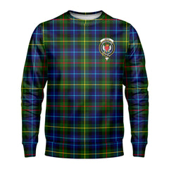 Smith Modern Tartan Crest Sweatshirt