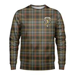 Stewart Hunting Weathered Tartan Crest Sweatshirt