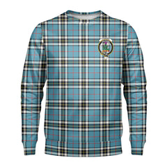 Thomson Blue Tartan Crest Sweatshirt