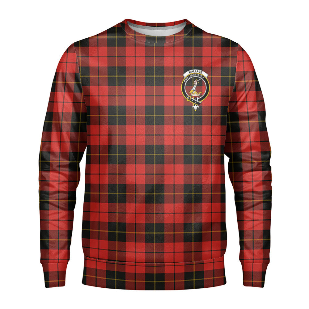 Wallace Weathered Tartan Crest Sweatshirt