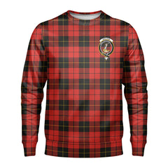 Wallace Weathered Tartan Crest Sweatshirt