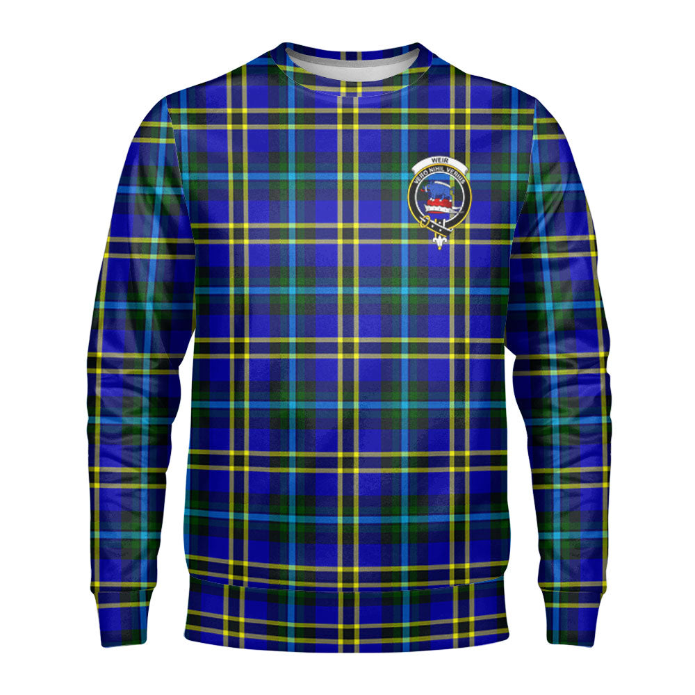 Weir Modern Tartan Crest Sweatshirt