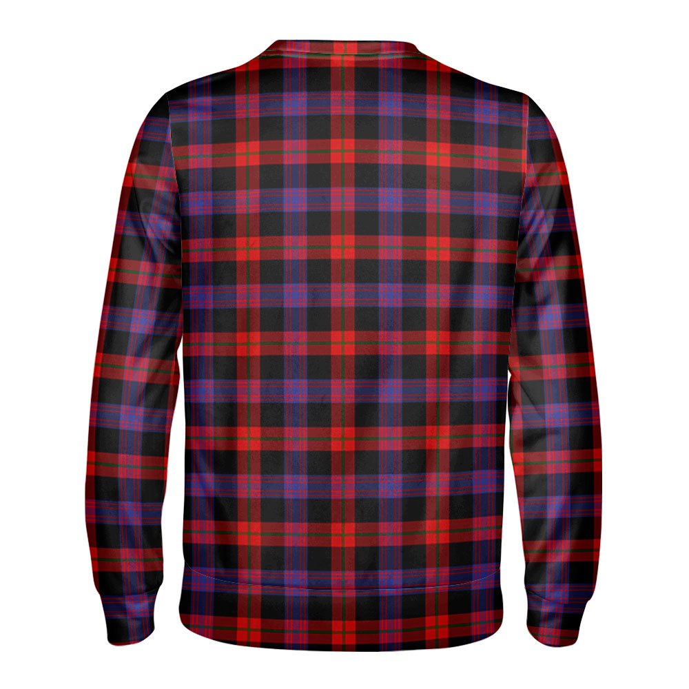 Brown Modern Tartan Crest Sweatshirt