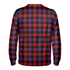 Brown Modern Tartan Crest Sweatshirt