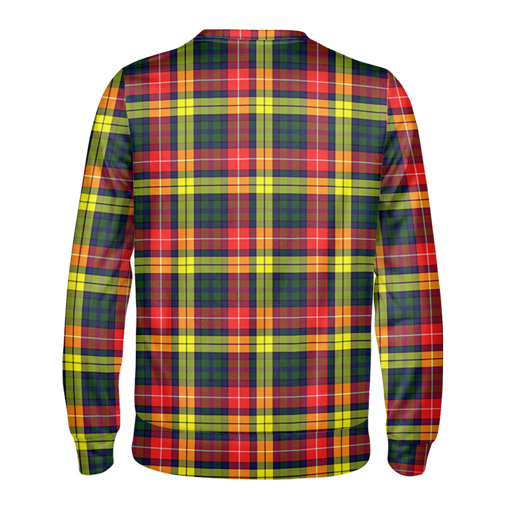 Buchanan Modern Tartan Crest Sweatshirt