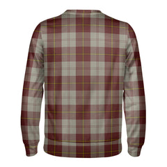 Cunningham Burgundy Dancers Tartan Crest Sweatshirt