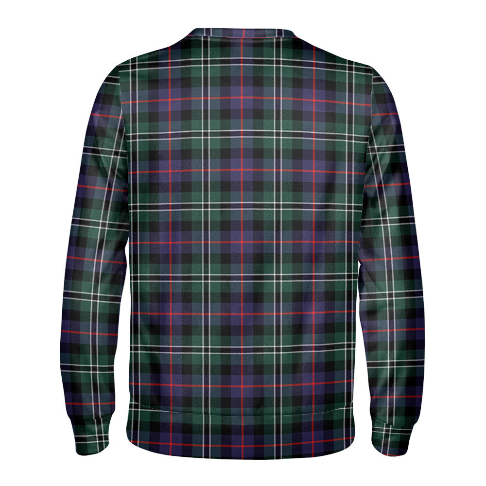 Rose Hunting Modern Tartan Crest Sweatshirt